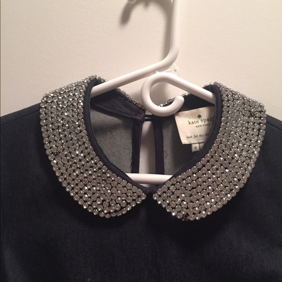 Kate spade denim dress with rhinestones - Picture 2 of 7